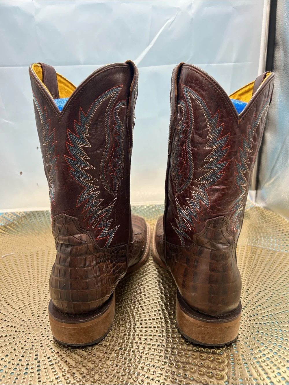 Cavender’s men 6 exotic print Cowboy boots
